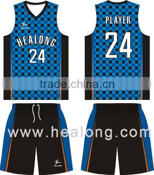 100%polyester sublimation new style basketball jersey
