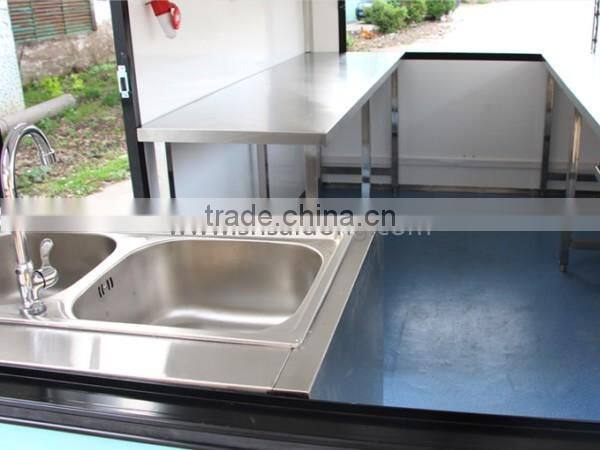 Eco-friendly fast food mobile kitchen trailer/customized mobile food trailer /catering trailer design