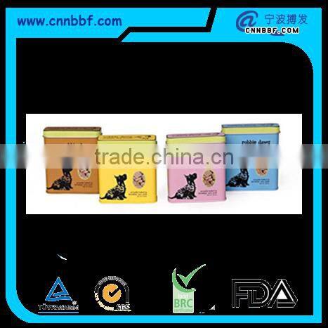 Pet food container metal tin boxes