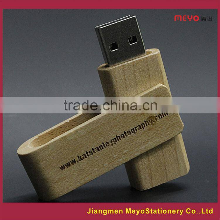 2015 Logo Custom Gift Wooden USB Flash Drive