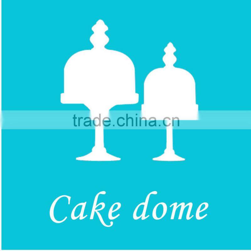 2015 new style cake stand with dome wholesale