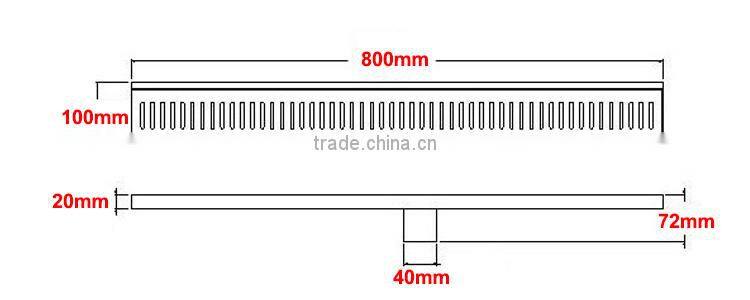 self manufacture sanitary floor drain brushed