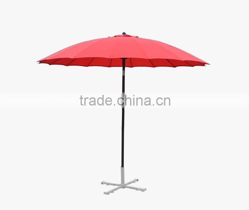 Red- -230-18-38mm Glass fiber umbrella/garden umbrella beach umbrella outdoor umbrella Parasol Advertising garden umbrella