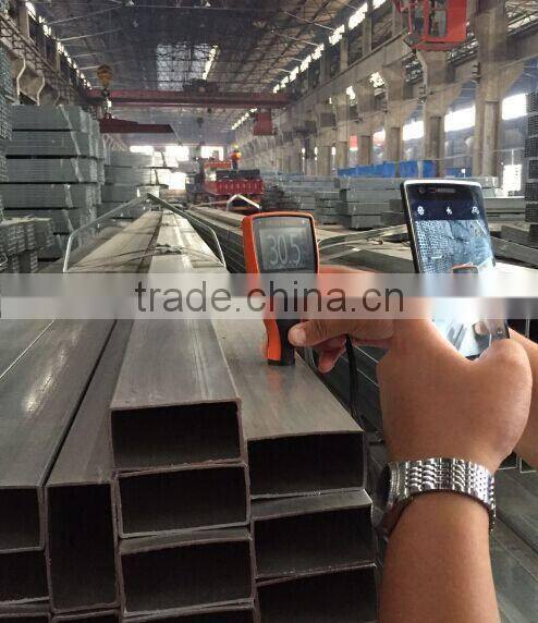 EN10219 Hollow section structural rectangular galvanized square steel pipe/tube
