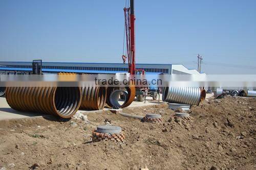 Corrugated galvanized steel culvert pipe