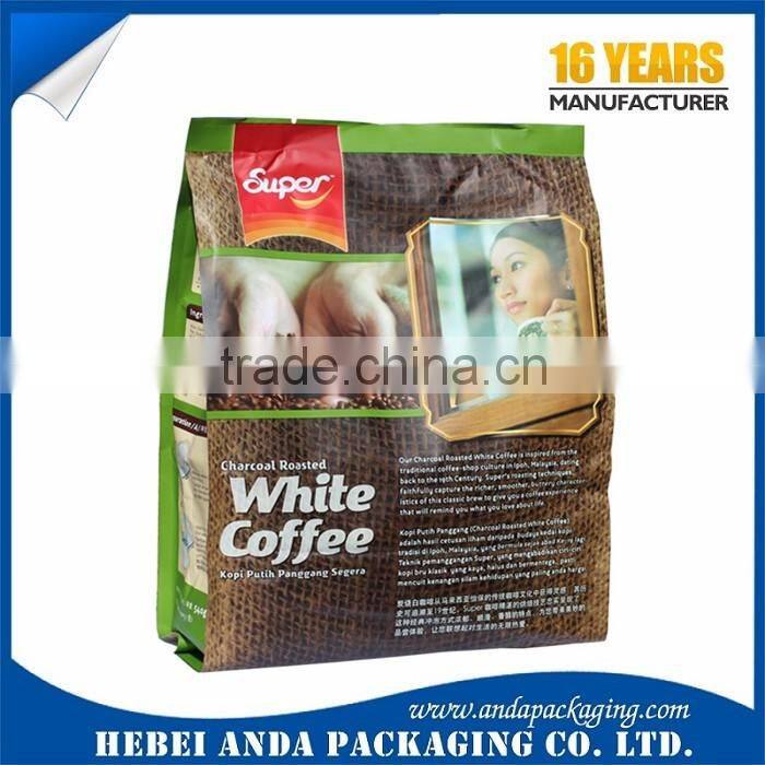Custom printing coffee bag wholesale, laminated aluminum foil coffee bags