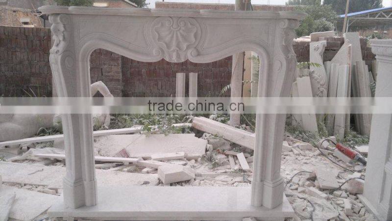 stone marble fireplace mantel