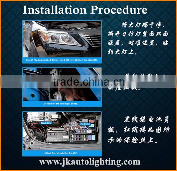 High Quality New Arrival LED DRL Strip for Toyota Reiz LED Eyebrow for Toyota Reiz Daytime Running light 2010-2012