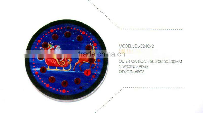 Popular customized day date wall clock