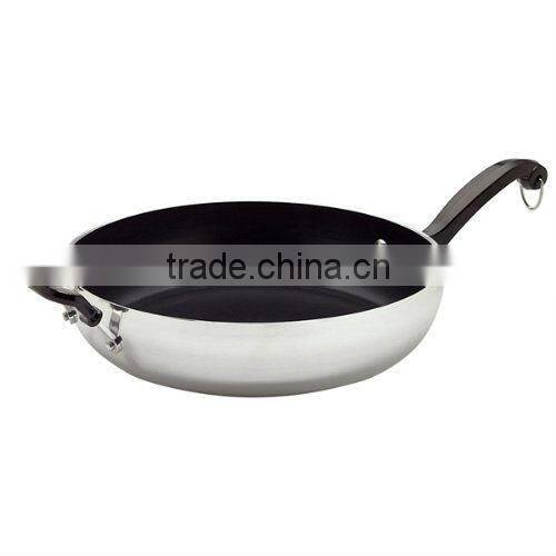 Nonstick Coated Aluminum Chicken Fryer with one handle