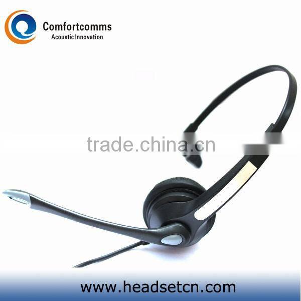 High quality call center telecommunication professional headset with RJ9 plug for telephone system HSM-902FPQDRJ