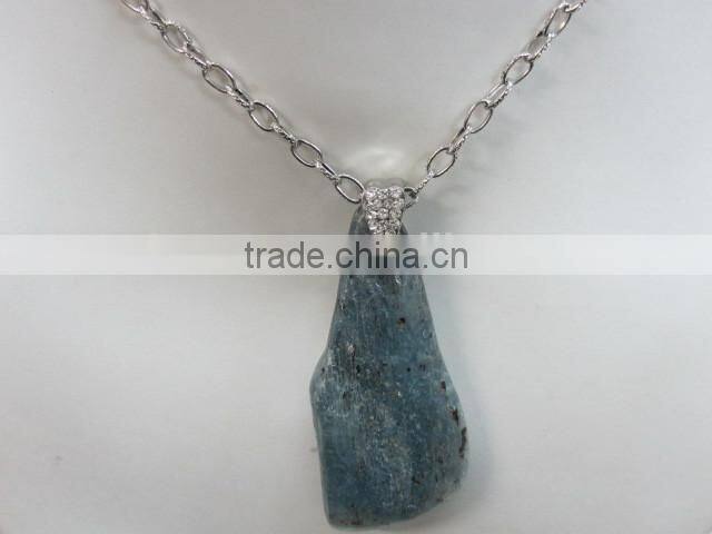 Natural wholesale kyanite stick pendant fittings accessories