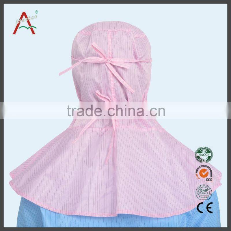 White pullover adjustable ESD antistatic cap