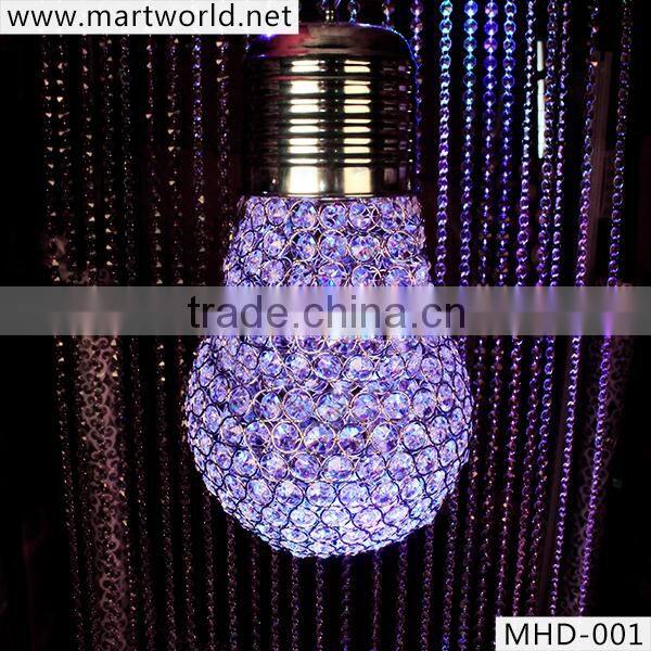 factory price RGB Led chandelier crystal lighting lamp for wedding party home decoration(MHD-001)