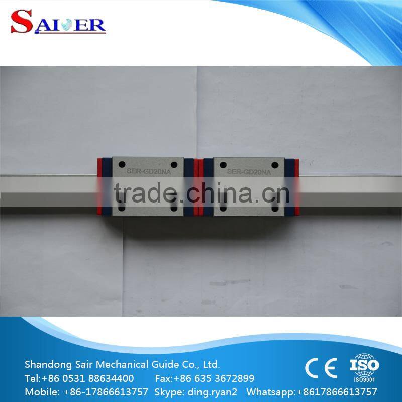 High precision linear guide rail HGR20 with HGH20CA and HGW20CC linear block