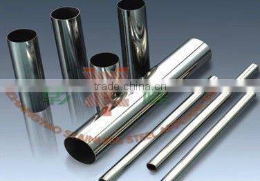 Stainless Steel Oval Gold/Mirror Slot Tube