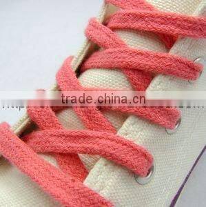Nylon jacquard shoelace with PVC aglet
