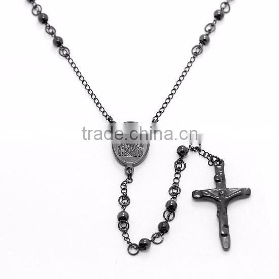 christian prayers rosary gold in stainless steel cross religious pendant beads wholesale rosario argentina pray to god