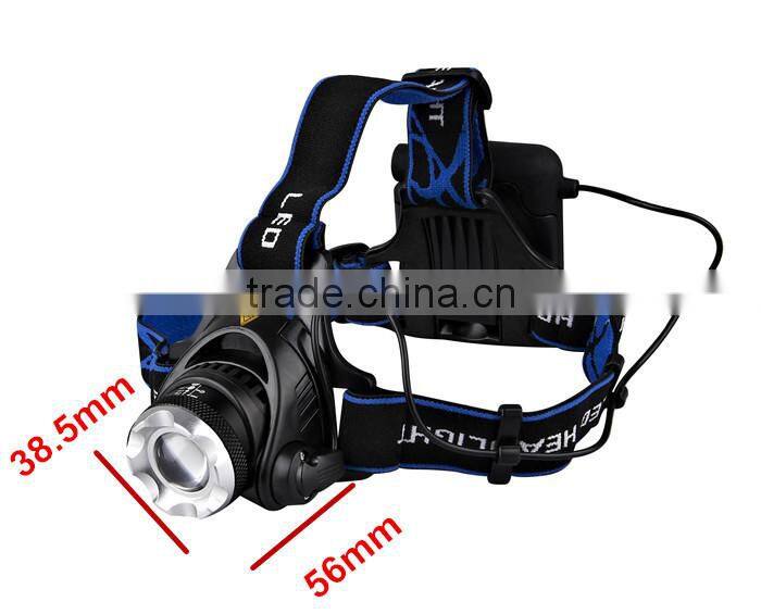 high power led car headlight, battery powered led headlight, rechargeable bicycle headlight head flashlight