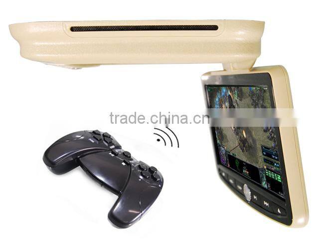 9" Flip Down Multi-media DVD Player With New Digital Panel