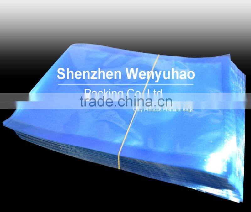 antistatic pet cpp laminated transparent 3 side seal vacuum bag