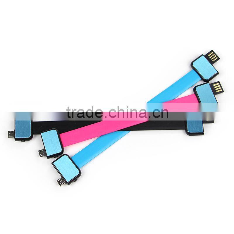Mini bracelet micro usb cable for samsung and for MIUI