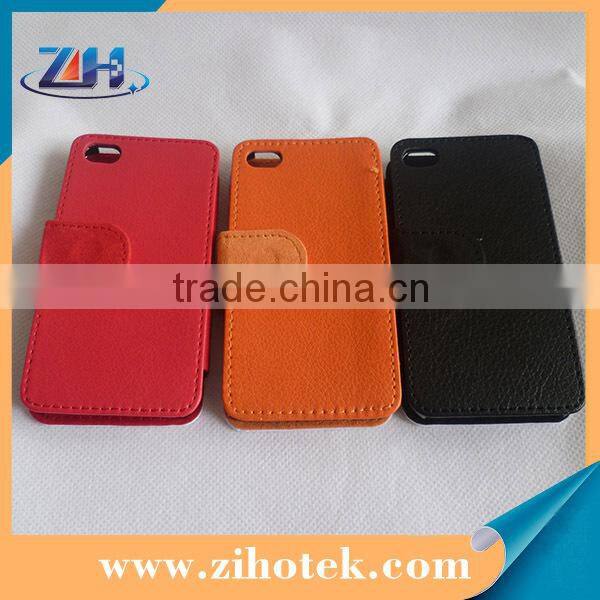 Sublimation Blank Leather Cell Phone Case for iphone 4/4s