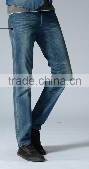 European-styled jeans plus thick Business jeans straight and skinning fitting denim garment factory denim trousers
