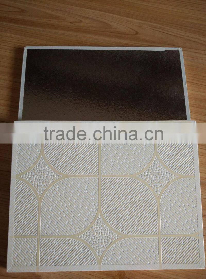 high quality pvc laminated gypsum ceiling tiles factory direct sale