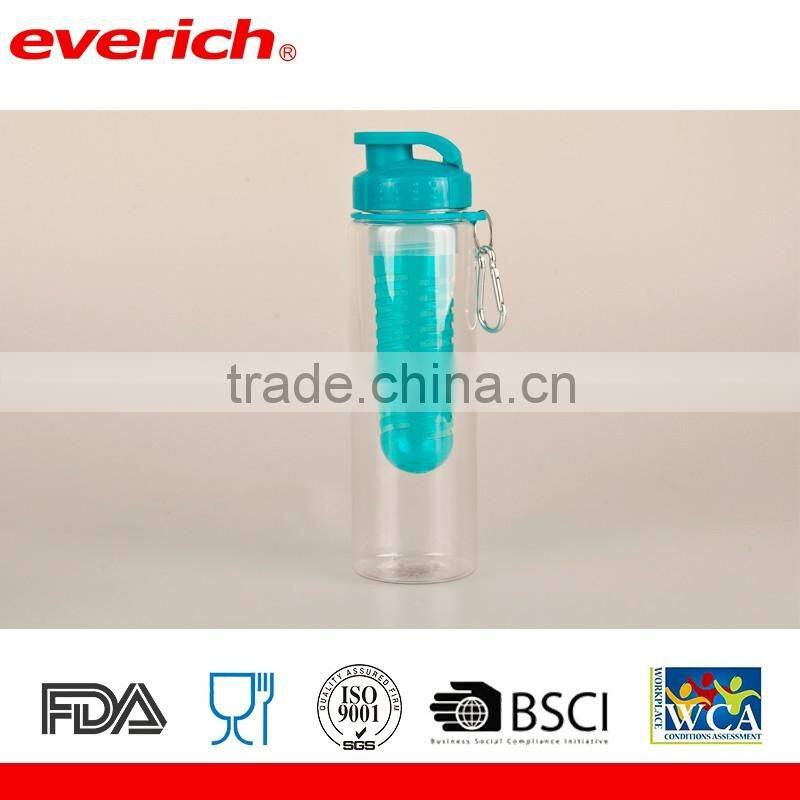 Sport Water Bottle with Fruit Infuser - Made with Tritan