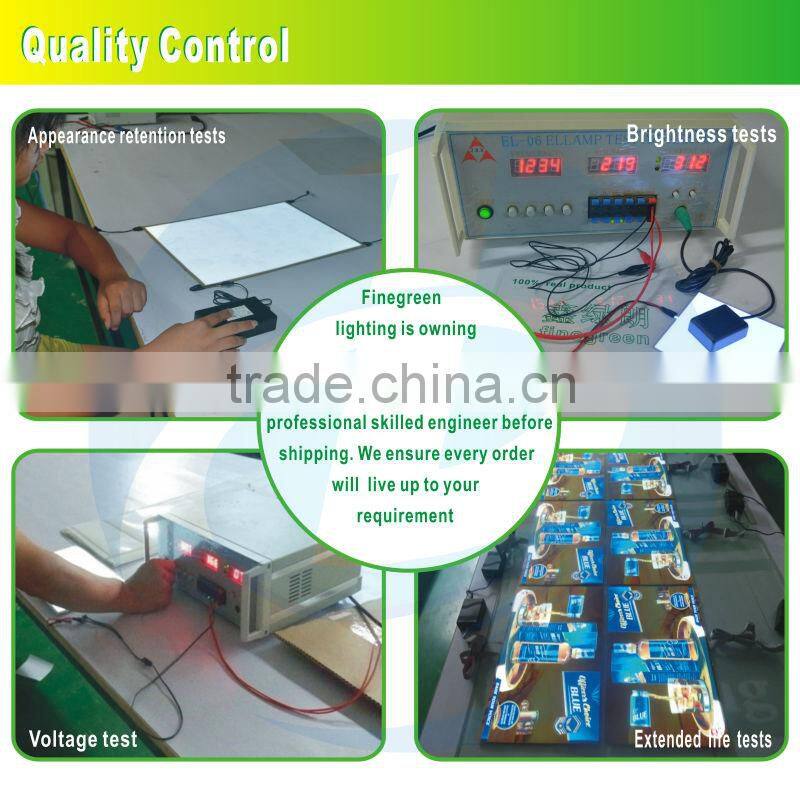 waterproof sound activated el car sticker, el car body sheet,