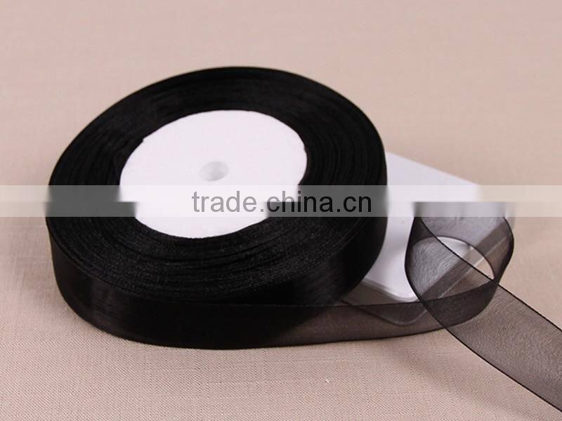 38mm red woven edged organza ribbon wedding foral card craft making gift cake flower decoration