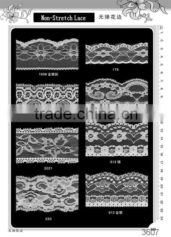 girls underwear wide white no-stretch lace