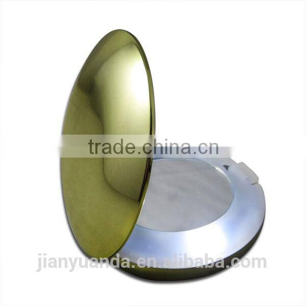 battery makeup mirror compact / foldable hand craft makeup mirror / wallet size pocket mirror with led lights