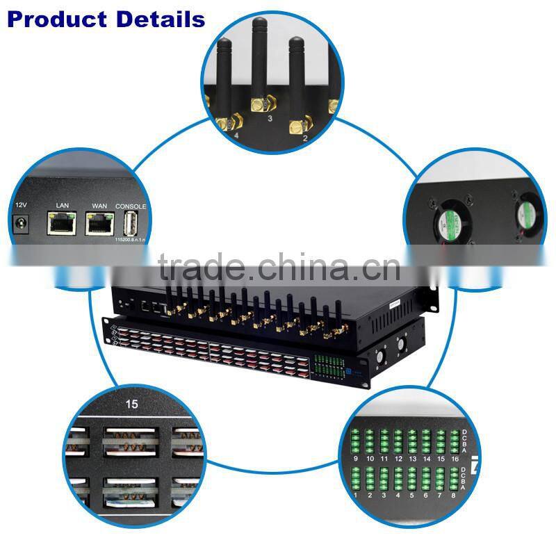 GoIP 16-64 !! Ejointech Big Sale 16 Port GoIP gateway with voip server