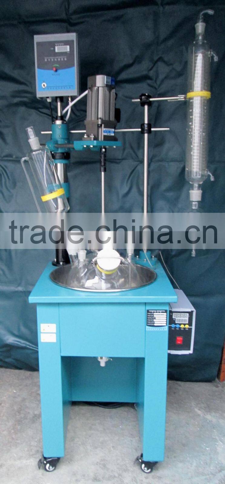 Cheapest good quality 2016 2L-250L Single Layer Glass Reator