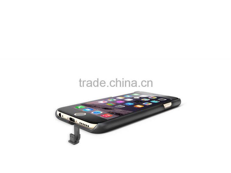 Powerqi i600 Black color protective wireless charging case for iPhone 6s with flexible charging plug universal for iphone 6
