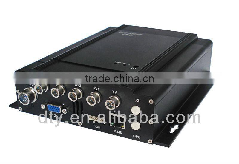 economical h.264 format 4ch mobile dvr with CE certification