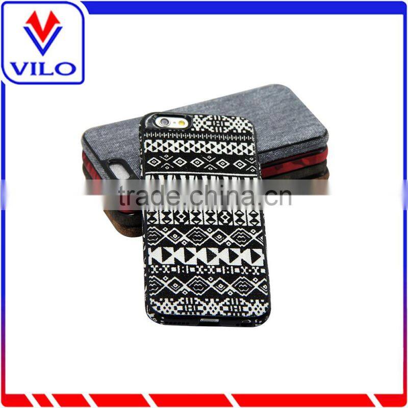 Fashionable canvas leather TPU case