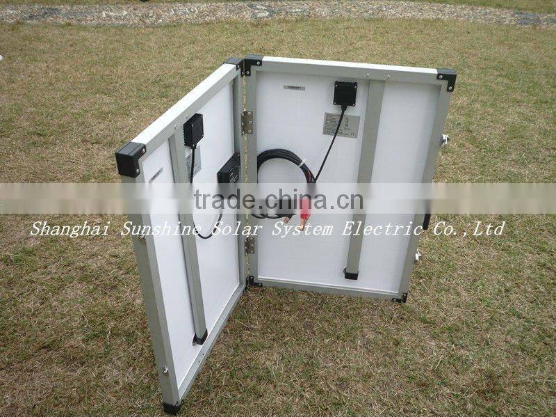 Portable solar panel for camping