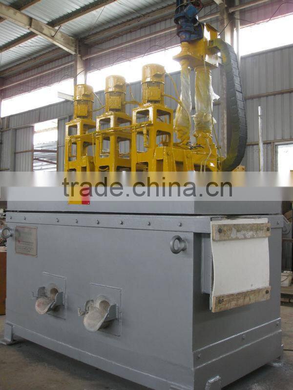 3 rotors in-line molten aluminium degasser