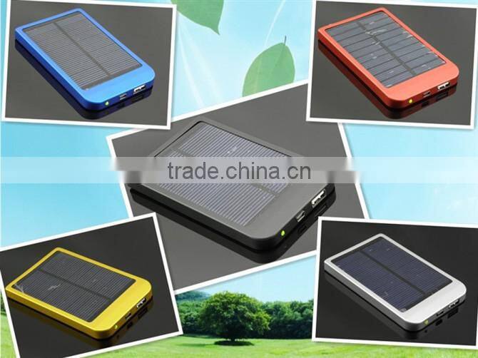 2600mAh universal usb multi charger mobile solar charger for ipad solar mobile phone charger