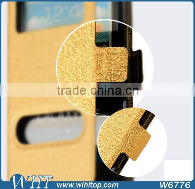 New Arrival Leather Flip Stand Case for Huawei P8 Lite, for Huawei P8 Mini Windows Leather Smart Case