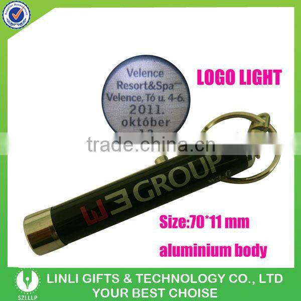 Hot Sale Customized Projection Flashlight Keychain