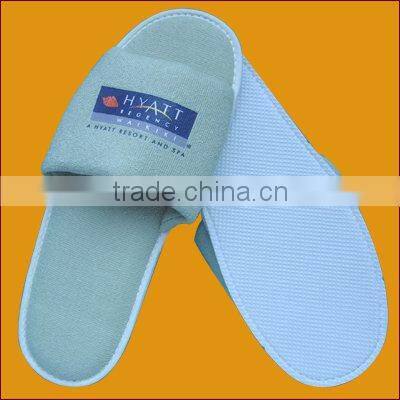 Hot red towel slippers,open toe slippers