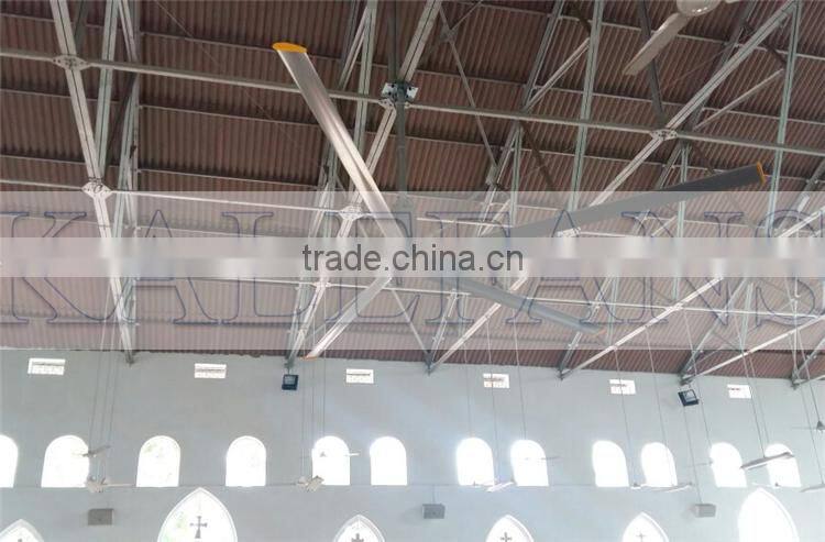 Warehouse 415V/50HZ Big Ceiling Fan Malaysia With Metal Blades