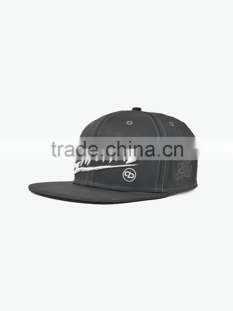 high quality 6 panel 3D embroidery flat brim snapback hats and caps