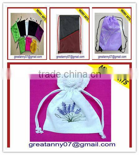 2015 new design advertising decoration fabric drawstring bag cloth drawstring bags drawstring trash bag with good quality