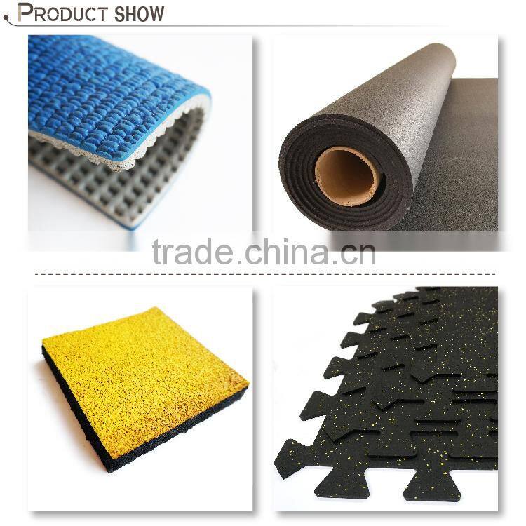 Professional EPDM Sparkled Gym Rubber Flooring