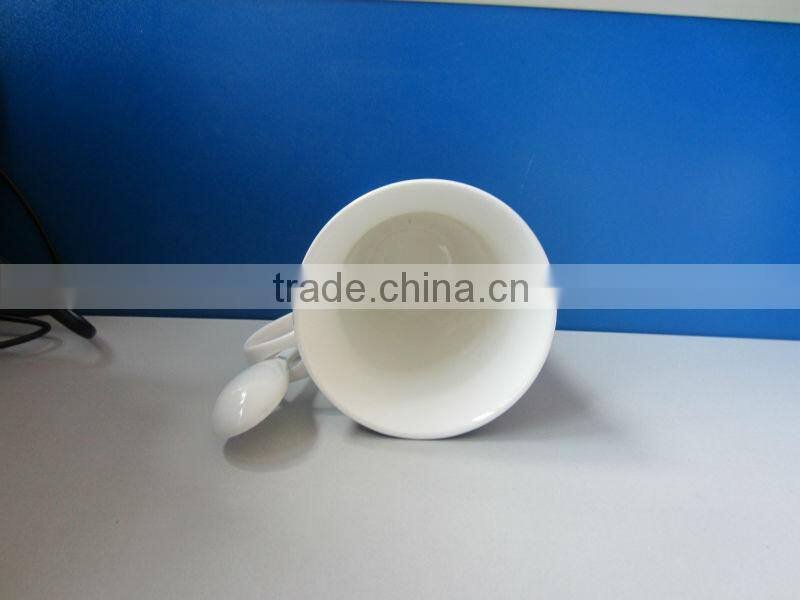 11oz white ceramic mug wholesales ceramic mug ring